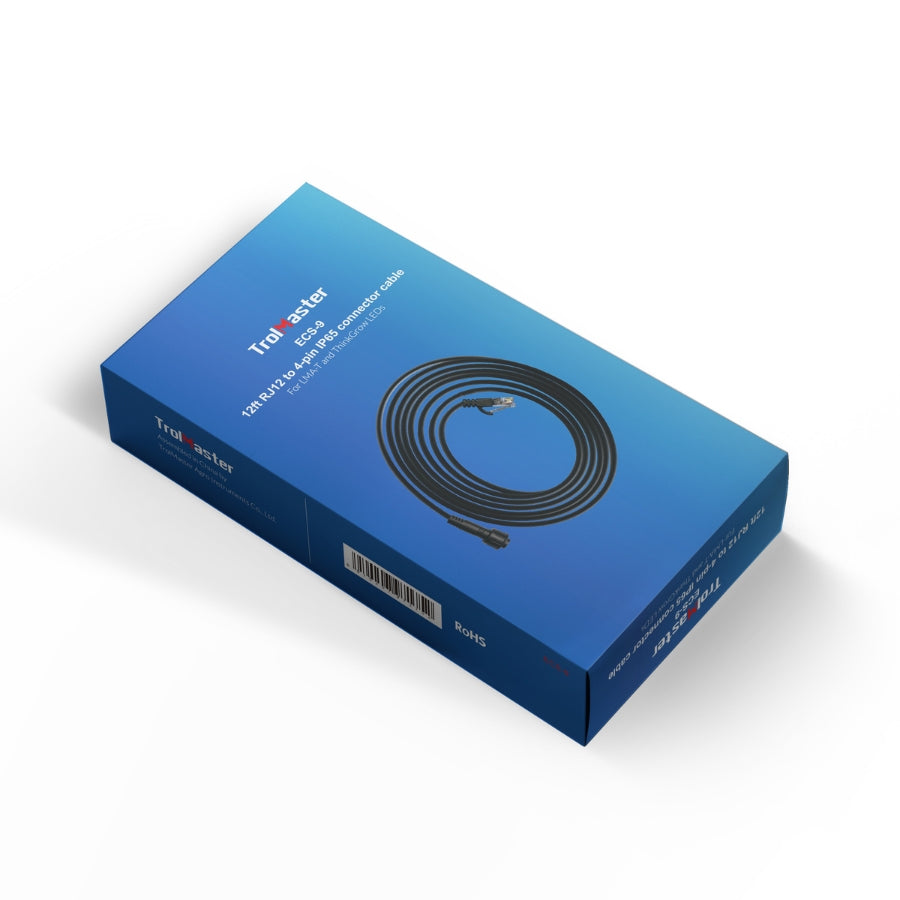 TROLMASTER CÂBLE CONNEXION 12' RJ12 À 4BRINS IP65 (ECS-9)