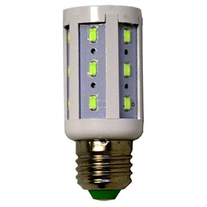 GREEN LED LIGHT BULB 5W 120/240V (1)