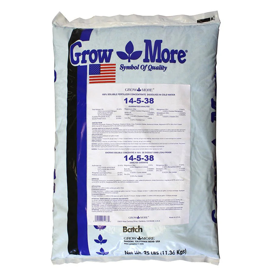 GROWMORE SOLUBLE FERTILIZER 14-5-38 11.36KG (1)