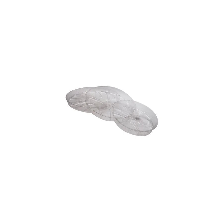 SAUCER  12" CLEAR PLASTIC (50)
