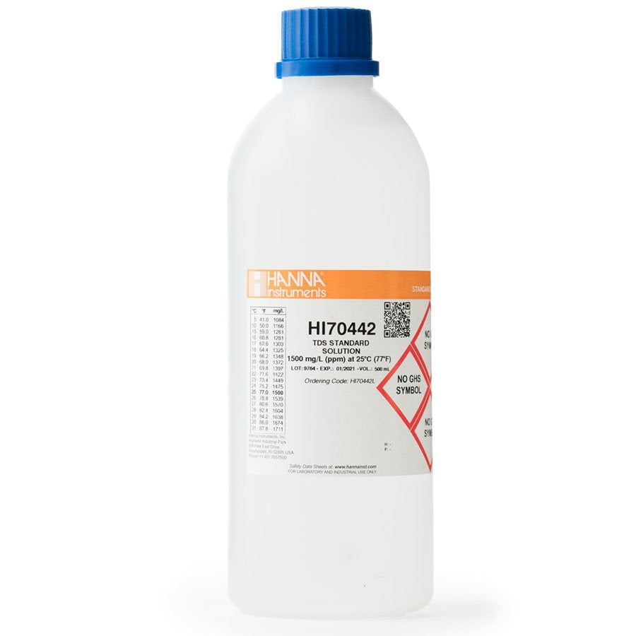 HANNA HI 70442L TDS SOLUTION 1500 MG/L PPM 500 ML (1)