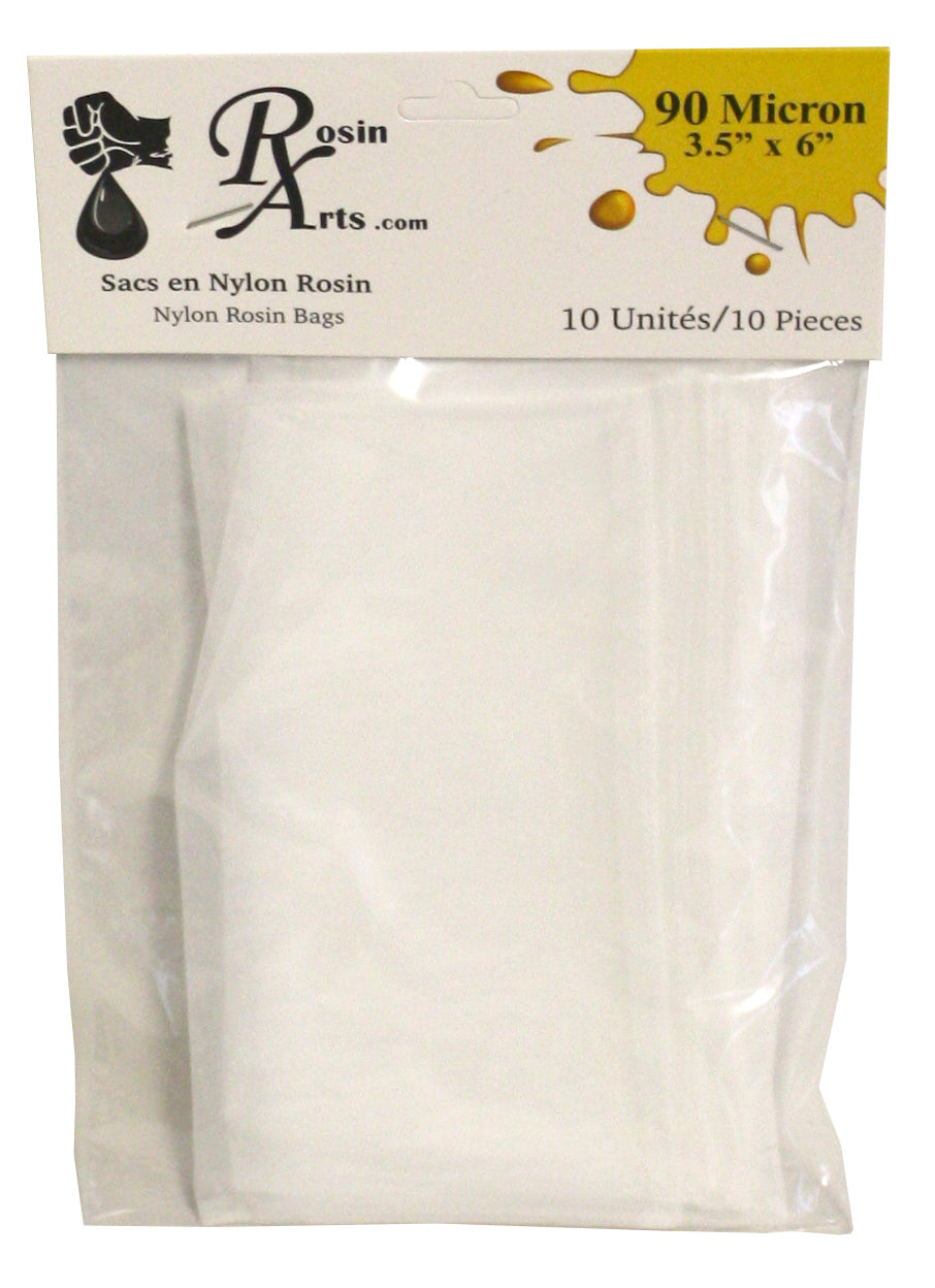 ROSIN ARTS NYLON ROSIN BAGS 3.5'' X 6'' 90 MICRONS (10)