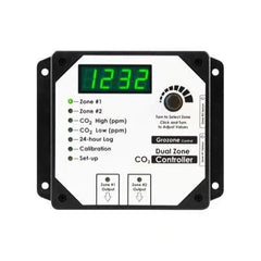 GROZONE CO2D CONTRÔLEUR DE CO2  À 2 ZONES 0-5000 PPM 