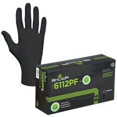 Gants biodégradables Showa sans poudre (boîte de 100) 